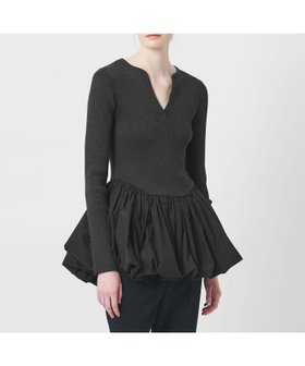 【ユナイテッドアローズ/UNITED ARROWS】のAEWEN MATOPH バルーンコンビ 二ットプルオーバー - ウォッシャブル - 人気、トレンドファッション・服の通販 founy(ファニー) ファッション Fashion レディースファッション Fashion for Women トップス・カットソー Cut & Sew Tops カジュアルプルオーバー・ニットトップス Pullovers & Knit Tops / Casual Pullovers インナー Innerwear ウォッシャブル Machine Washable コンビ Combo, Combination Style ジャケット Jacket, Outerwear タイプライター Typewriter Fabric, Crisp Cotton デコルテ Décolleté, Neckline トレンド Trend, Trending Now バルーン Balloon, Balloon Silhouette フィット Fit, Slim Fit ボトム Bottoms, Lower Wear ポケット Pocket, Pocket Detail リブニット Rib Knit, Ribbed Knit おすすめ Recommended / Our Picks エレガント 上品 Elegant |ID:prp329100004854829