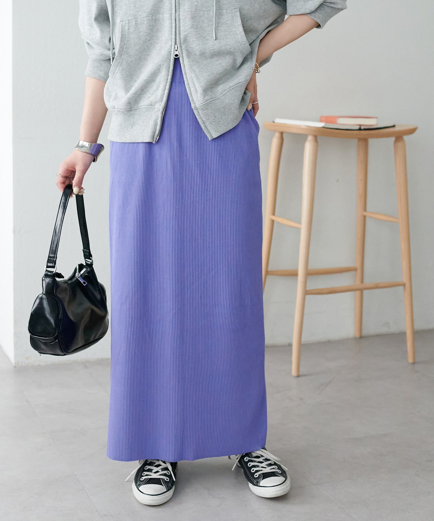 【ディスコート/Discoat】の【3~5サイズ展開/リピーター多数◎】リブカットナロースカート《WEB限定》 インテリア・キッズ・メンズ・レディースファッション・服の通販 founy(ファニー) 　ファッション　Fashion　レディースファッション　Fashion for Women　スカート　Skirts　春　Spring　ショート　Short, Short Length　ジャケット　Jacket, Outerwear　スリット　Slit, Slit Detail　ダウン　Down, Puffer　定番　Standard, Basic Item　バランス　Balance, Style Balance　ビッグ　Big, Oversized　ベスト　Vest, Waistcoat　半袖　Short Sleeve, Half Sleeve　リブニット　Rib Knit, Ribbed Knit　おすすめ　Recommended / Our Picks　パープル|ID: prp329100004854906 ipo3291000000036275470