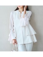 【セルフォード/CELFORD】のアシメラッフルブラウス 人気、トレンドファッション・服の通販 founy(ファニー) ファッション Fashion レディースファッション Fashion for Women トップス・カットソー Cut & Sew Tops シャツ・ブラウス・オフィスカジュアル Elegant Blouses & Button-Ups おすすめ Recommended / Our Picks アシンメトリー Asymmetrical Style カーディガン Cardigan, Knitwear ジョーゼット Georgette, Semi-Sheer Fabric スマート Smart, Elegant thumbnail LPNK[061]|ID: prp329100004855732 ipo3291000000036257877