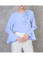 【セルフォード/CELFORD】のアシメラッフルブラウス 人気、トレンドファッション・服の通販 founy(ファニー) ファッション Fashion レディースファッション Fashion for Women トップス・カットソー Cut & Sew Tops シャツ・ブラウス・オフィスカジュアル Elegant Blouses & Button-Ups おすすめ Recommended / Our Picks アシンメトリー Asymmetrical Style カーディガン Cardigan, Knitwear ジョーゼット Georgette, Semi-Sheer Fabric スマート Smart, Elegant thumbnail BLU[086]|ID: prp329100004855732 ipo3291000000036257879