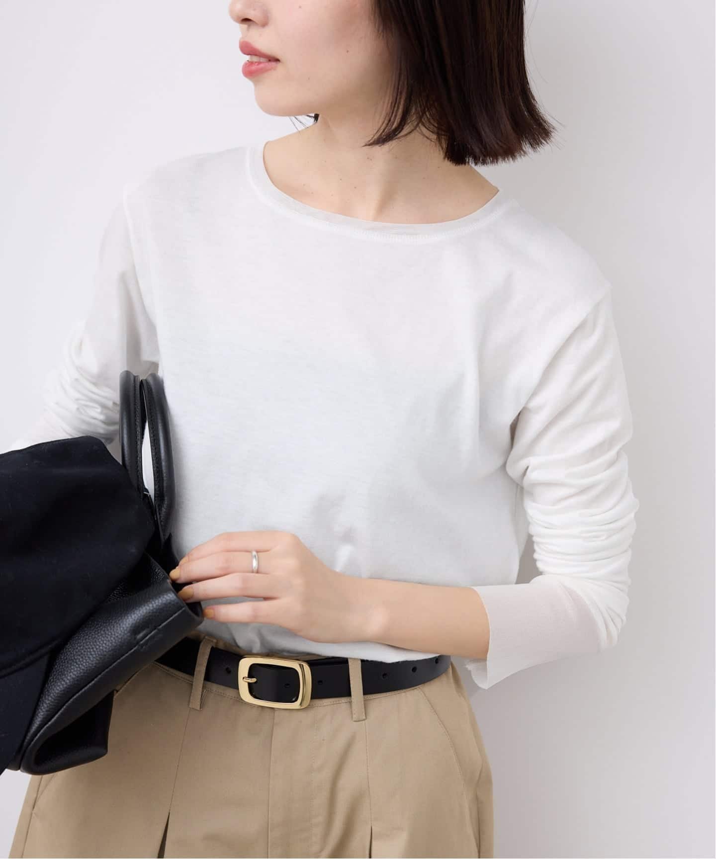 【スローブ イエナ/SLOBE IENA】の《追加5》レイヤードスリーブロンTEE インテリア・キッズ・メンズ・レディースファッション・服の通販 founy(ファニー) 　ファッション　Fashion　レディースファッション　Fashion for Women　トップス・カットソー　Cut & Sew Tops　ロングTシャツ・Tシャツ　Longline T-Shirts & Tees　2026年　2026　カットソー　Cut and Sewn Top　チュール　Tulip, Tulip Motif　ベーシック　Basic, Essential　ホワイト|ID: prp329100004855748 ipo3291000000036247064