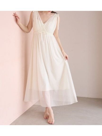 【スナイデル ホーム/SNIDEL HOME】のナイトブラ付きチュールカットソーワンピース 人気、トレンドファッション・服の通販 founy(ファニー) 　ファッション　Fashion　レディースファッション　Fashion for Women　ワンピース　Dresses　おすすめ　Recommended / Our Picks　なめらか　Smooth, Silky Texture　カットソー　Cut and Sewn Top　カーディガン　Cardigan, Knitwear　クラシカル　Classical, Vintage-Inspired　スマート　Smart, Elegant　チュール　Tulip, Tulip Motif　メッシュ　Mesh, Net Fabric　リボン　Ribbon, Bow　 other-1|ID: prp329100004855784 ipo3291000000036334075