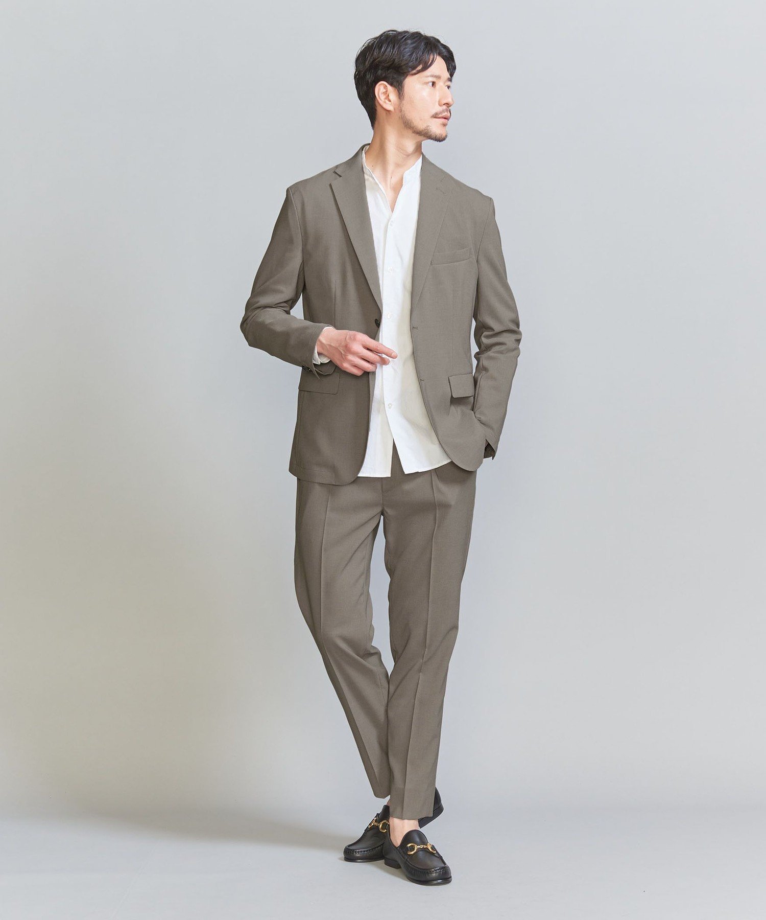 【ユナイテッドアローズ/UNITED ARROWS / MEN】の【WARDROBE SMART】 Reflax ポプリン ジャケット イージーパンツ インテリア・キッズ・メンズ・レディースファッション・服の通販 founy(ファニー) 　ファッション　Fashion　メンズファッション　Fashion for Men　ボトムス　Bottoms　インナー　Innerwear　ウォッシャブル　Machine Washable　コイン　Coin, Coin Design　サマー　Summer, Summer Style　シェイプ　Shape, Slim Fit　ショルダー　Shoulder, Shoulder Strap　ジャケット　Jacket, Outerwear　ストレッチ　Stretch, Stretchy Fabric　スマート　Smart, Elegant　セットアップ　Set-Up, Coordinated Outfit　バランス　Balance, Style Balance　ファブリック　Fabric, Textile　フィット　Fit, Slim Fit　フラップ　Flap, Flap Pocket　プリーツ　Pleats, Pleated　ポケット　Pocket, Pocket Detail　ミドル　Middle Length, Mid Height　アウトレット　Outlet / Clearance　おすすめ　Recommended / Our Picks　エレガント 上品　Elegant　入学式　Entrance Ceremony　卒業式　Graduation Ceremony　BEIGE|ID: prp329100004855820 ipo3291000000035915501