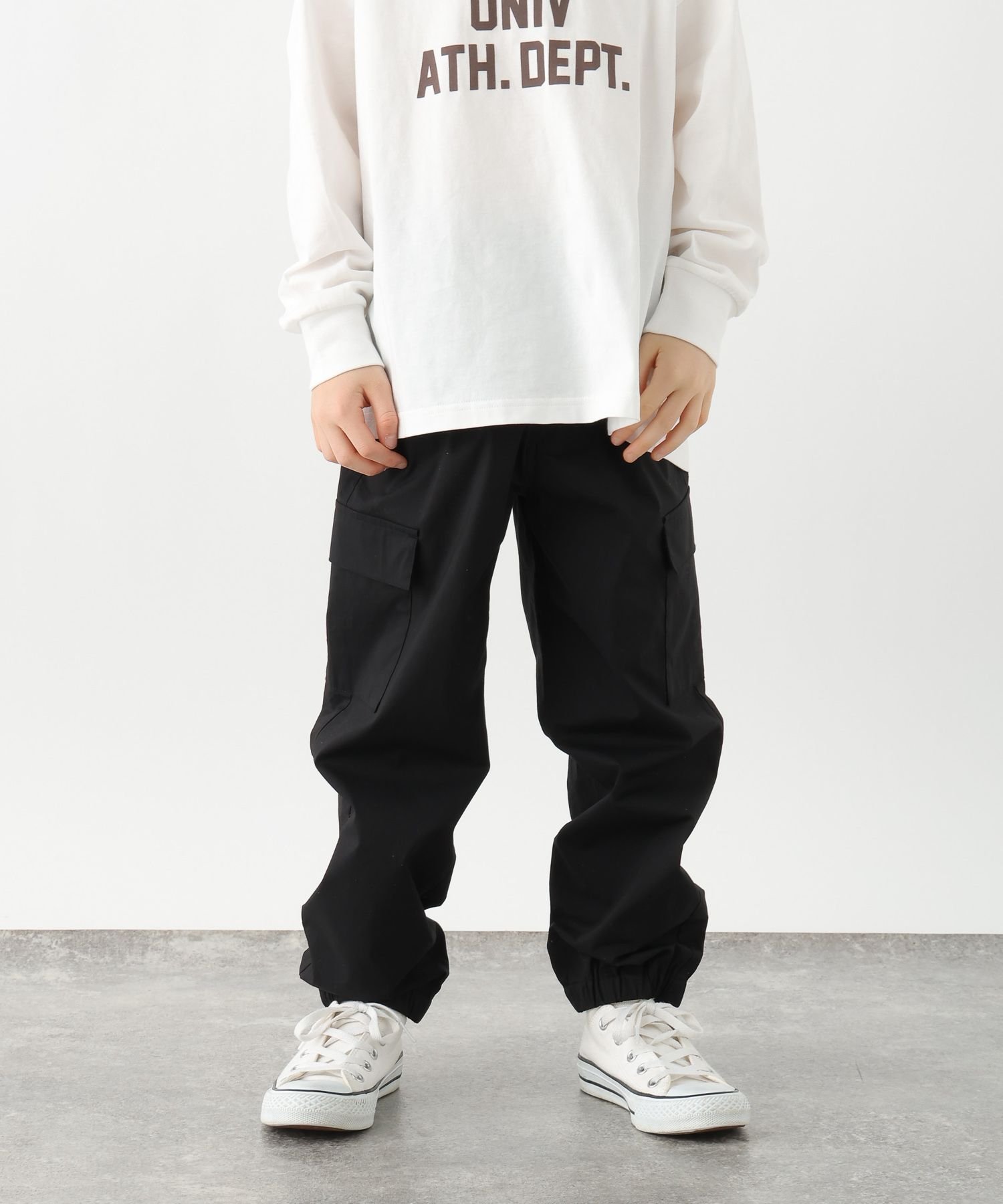 【グローバルワーク/GLOBAL WORK / KIDS】のスゴラクストレッチカーゴパンツ/キッズ/611237 インテリア・キッズ・メンズ・レディースファッション・服の通販 founy(ファニー) 　ファッション　Fashion　キッズファッション　Fashion for Kids　ボトムス　Bottoms　アウトドア　Outdoor Clothing　カーディガン　Cardigan, Knitwear　シンプル　Simple, Minimal　スウェット / スエット　Sweatshirt, Sweatwear　スタイリッシュ　Stylish, Fashionable　ストレッチ　Stretch, Stretchy Fabric　ワイド　Wide, Wide Fit　吸水　Absorbent, Quick-Dry　ブラック09|ID: prp329100004855845 ipo3291000000036205279