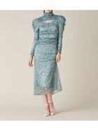 【リリーブラウン/Lily Brown】のカッティングチュールプリントワンピース GRN[024]|ID: prp329100004855866 ipo3291000000035799396