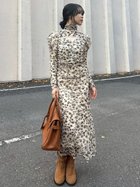 【リリーブラウン/Lily Brown】のカッティングチュールプリントワンピース BEG[037]|ID: prp329100004855866 ipo3291000000035799398