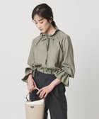 【ユナイテッドアローズ/UNITED ARROWS】の【+20%ポイントバック】フリルカラー フレアスリーブ ブラウス 人気、トレンドファッション・服の通販 founy(ファニー) ファッション Fashion レディースファッション Fashion for Women トップス・カットソー Cut & Sew Tops シャツ・ブラウス・オフィスカジュアル Elegant Blouses & Button-Ups バッグ Bags スリーブ Sleeve, Long Sleeve / Short Sleeve ドット Polka Dot, Dot Pattern ドレープ Drape, Draping Fabric ドローストリング Drawstring, Pull Cord フェミニン Feminine, Girly フリル Frill, Ruffle フレア Flare, Flared ラウンド Round, Round Neck リボン Ribbon, Bow セレモニー Ceremony thumbnail OLIVE|ID: prp329100004855945 ipo3291000000036282978