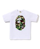 【ア ベイシング エイプ/A BATHING APE】のABC CAMO BIG APE HEAD TEE 人気、トレンドファッション・服の通販 founy(ファニー) ファッション Fashion レディースファッション Fashion for Women インナー Innerwear グラフィック Graphic, Graphic Design ショート Short, Short Length スリーブ Sleeve, Long Sleeve / Short Sleeve フロント Front, Front Design プリント Print, Printed Pattern ラバー Rubber, Rubber Sole 人気 Popular, Best Seller thumbnail WHITE×GREEN|ID: prp329100004856070 ipo3291000000036159760