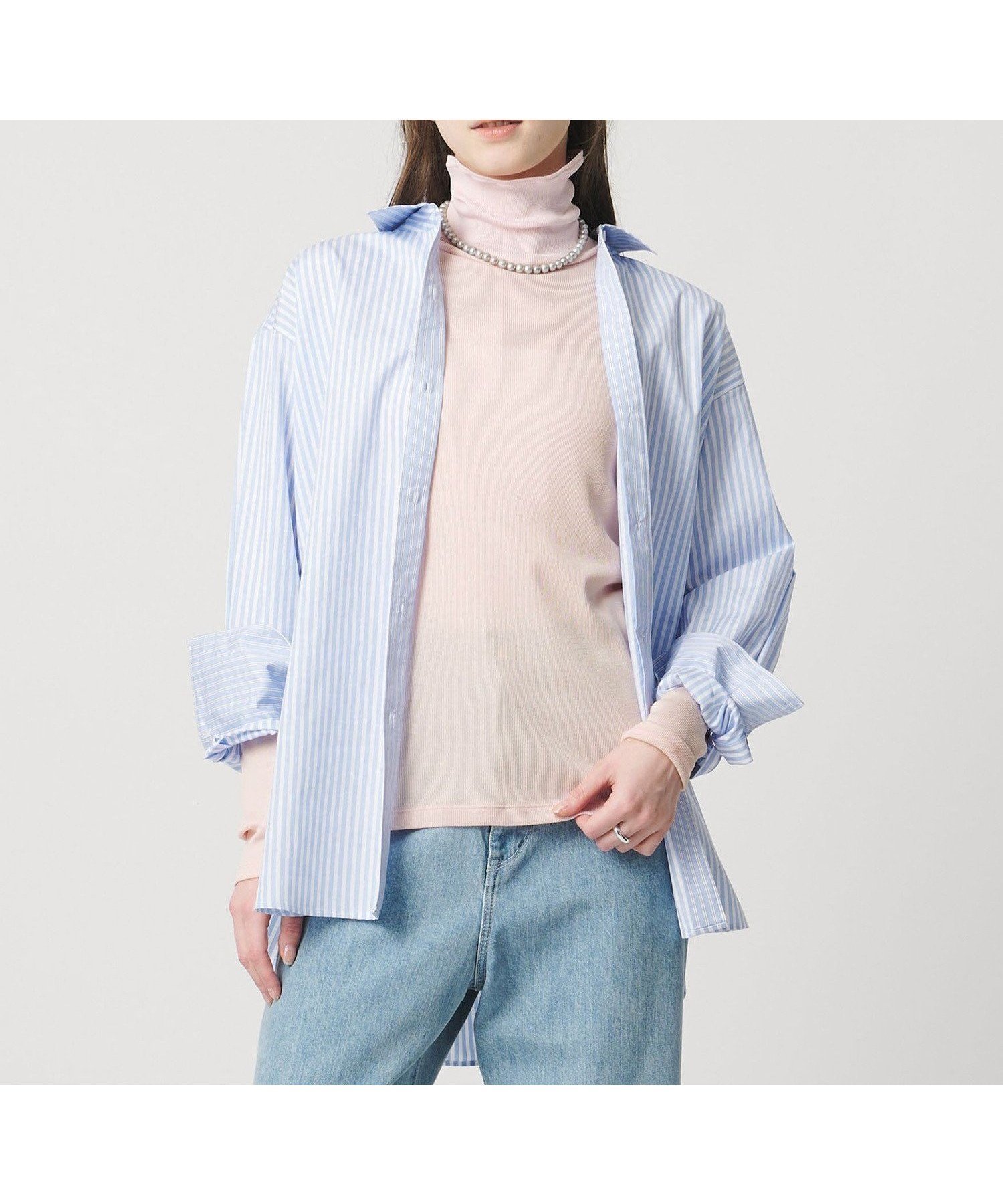 【ユナイテッドアローズ/UNITED ARROWS】のコットン テレコ タートル カットソー インテリア・キッズ・メンズ・レディースファッション・服の通販 founy(ファニー) 　ファッション　Fashion　レディースファッション　Fashion for Women　トップス・カットソー　Cut & Sew Tops　カットソー・ベーシックTシャツ　Cut-and-Sewn Tops / Stretch Tees & Basics　おすすめ　Recommended / Our Picks　インナー　Innerwear　カットソー　Cut and Sewn Top　ジャケット　Jacket, Outerwear　スウェット / スエット　Sweatshirt, Sweatwear　タートル　Turtleneck, Turtle Collar　テレコ　Ribbed, Rib Stitch　ベスト　Vest, Waistcoat　LT.PINK|ID: prp329100004856076 ipo3291000000036120789