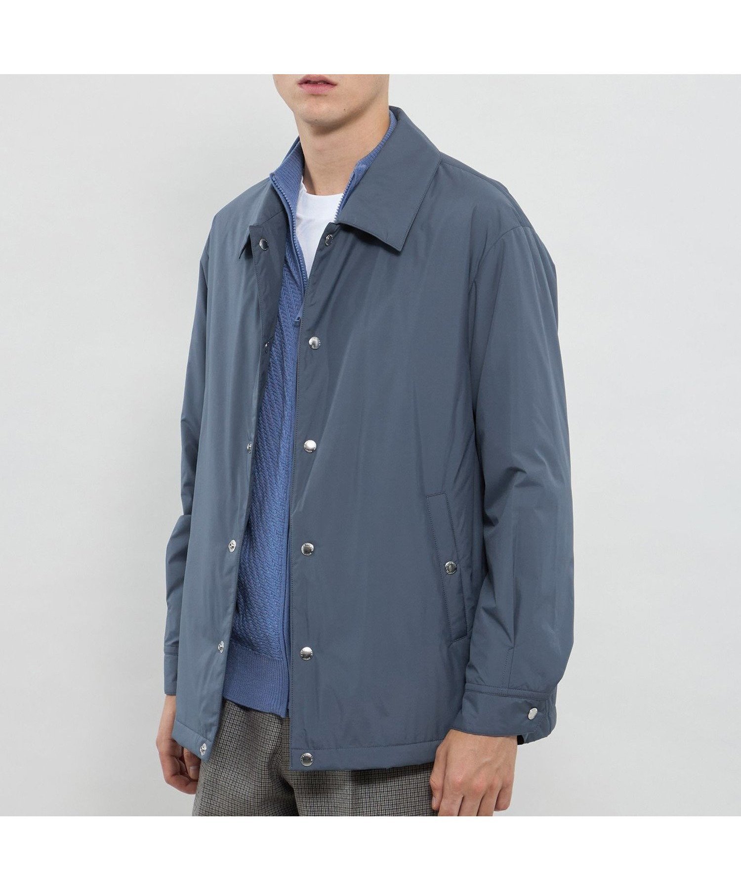 【マッキントッシュ ロンドン/MACKINTOSH LONDON / MEN】の【ALTON】【HEAVENRY LIGHT CLOUD】ライトウェイトコーチジャケット インテリア・キッズ・メンズ・レディースファッション・服の通販 founy(ファニー) 　ファッション　Fashion　メンズファッション　Fashion for Men　アクセサリー　Fashion Accessories　クラシック　Classic, Timeless Style　プリント　Print, Printed Pattern　メタル　Metal, Metal Parts　春　Spring　秋　Autumn　軽量　Lightweight, Ultra Light　ブルー|ID: prp329100004856129 ipo3291000000036247918