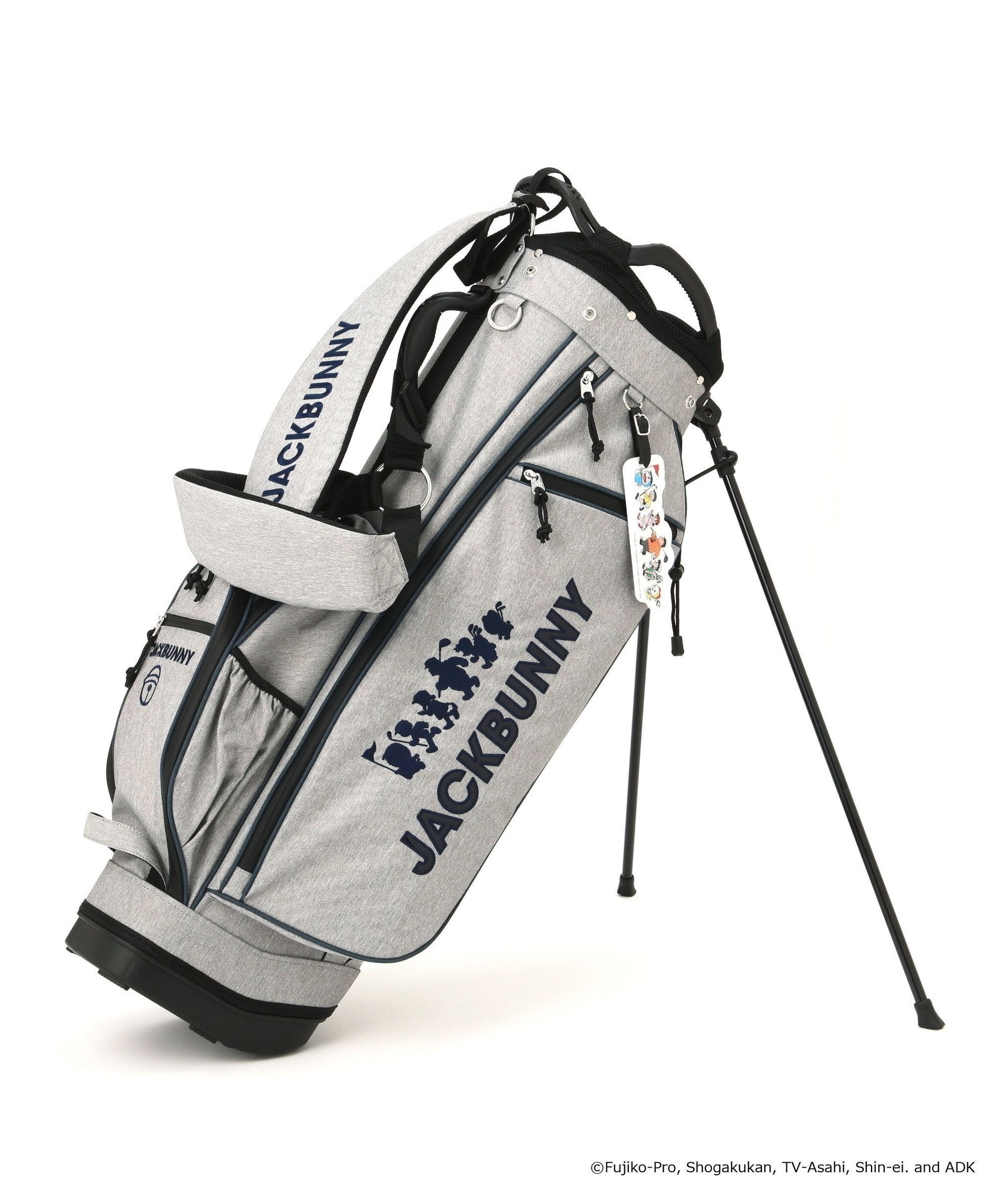 【ジャックバニー/Jack Bunny / MEN】のスタンド式キャディバッグ (46インチ対応) (UNISEX) インテリア・キッズ・メンズ・レディースファッション・服の通販 founy(ファニー) ファッション Fashion メンズファッション Fashion for Men バッグ Bags アクセサリー Fashion Accessories キャラクター Character, Licensed Characters コレクション Collection, Seasonal Line ショルダー Shoulder, Shoulder Strap スタンド Stand Collar, Upright Stand スペシャル Special, Limited Edition プレート Plate, Dish ポケット Pocket, Pocket Detail モチーフ Motif, Design Theme ユニセックス Unisex, Genderless ラウンド Round, Round Neck おすすめ Recommended / Our Picks ゴルフ Golf グレー|ID: prp329100004856156 ipo3291000000036294130
