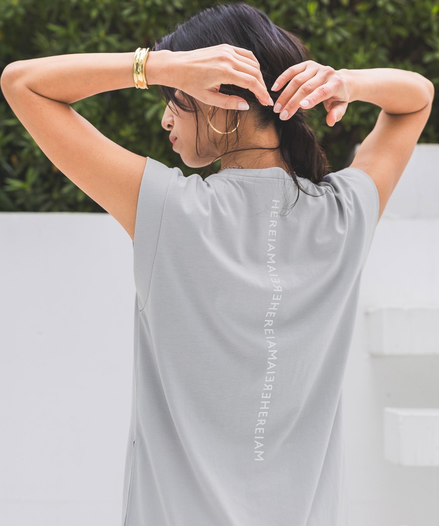 【ベイフロー/BAYFLOW】の【HEREIAM】吸水速乾/ミラーロゴノースリプルオーバー2 インテリア・キッズ・メンズ・レディースファッション・服の通販 founy(ファニー) 　ファッション　Fashion　レディースファッション　Fashion for Women　トップス・カットソー　Cut & Sew Tops　カジュアルプルオーバー・ニットトップス　Pullovers & Knit Tops / Casual Pullovers　吸水　Absorbent, Quick-Dry　シンプル　Simple, Minimal　スポーツ　Sports, Activewear　タンク　Tank Top, Sleeveless Top　ノースリーブ　Sleeveless, No-Sleeve　パーカー　Hoodie, Parka　ピーチ　Peach, Soft Touch　レギンス　Leggings, Stretch Pants　おすすめ　Recommended / Our Picks　ライトグレー×ホワイト12|ID: prp329100004856159 ipo3291000000036162435