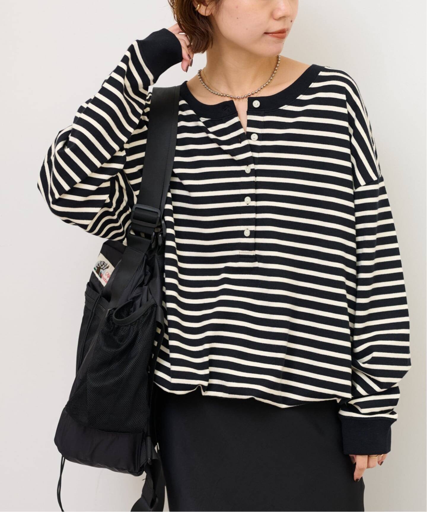 【ジャーナルスタンダード レリューム/JOURNAL STANDARD relume】の《WEB限定追加 2》オーバーサイズヘンリーネック インテリア・キッズ・メンズ・レディースファッション・服の通販 founy(ファニー) 　ファッション　Fashion　レディースファッション　Fashion for Women　2026年　2026　インナー　Innerwear　ジャケット　Jacket, Outerwear　ブラック A|ID: prp329100004856351 ipo3291000000036119501