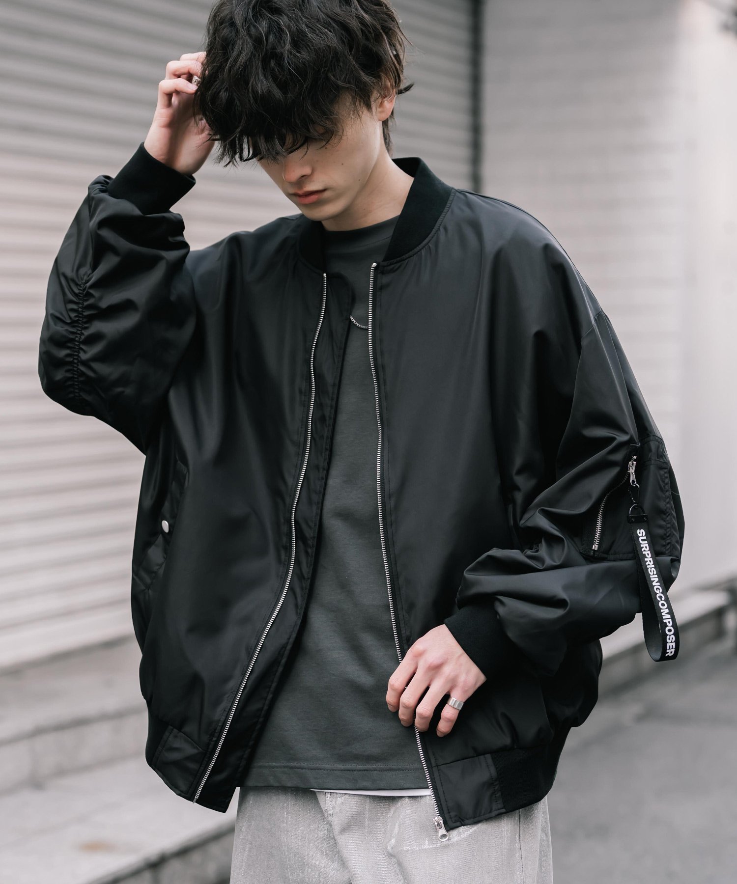 【ロッキーモンロー/Rocky Monroe】の新色追加 ポリDEWSPO オーバーサイズMA-1フライトジャケット/ミリタリーブルゾン インテリア・キッズ・メンズ・レディースファッション・服の通販 founy(ファニー) ファッション Fashion レディースファッション Fashion for Women アウター Coat / Outerwear Collection レディースジャケット・軽アウター Jackets ブルゾンジャケット・スポーティアウター Blouson Jackets MA-1ジャケット MA-1 Bomber Jackets / Flight Jackets アウトドア Outdoor Clothing ジップ Zip, Zipper ジャケット Jacket, Outerwear スウェット / スエット Sweatshirt, Sweatwear スリーブ Sleeve, Long Sleeve / Short Sleeve タートルネック Turtleneck, High Neck トレーナー Sweatshirt, Trainer 定番 Standard, Basic Item バランス Balance, Style Balance バルーン Balloon, Balloon Silhouette ブルゾン Blouson, Bomber Jacket ミリタリー Military, Army Style メンズ Men's, Menswear 再入荷 Restock / Back in Stock おすすめ Recommended / Our Picks ブラック|ID: prp329100004856428 ipo3291000000036294391