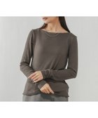 【グローバルワーク/GLOBAL WORK】のFffit エフィット/温度調節ストレッチボートネックTシャツ長袖/612404 人気、トレンドファッション・服の通販 founy(ファニー) ファッション Fashion レディースファッション Fashion for Women トップス・カットソー Cut & Sew Tops シャツ・ブラウス・オフィスカジュアル Elegant Blouses & Button-Ups ロングTシャツ・Tシャツ Longline T-Shirts & Tees おすすめ Recommended / Our Picks インナー Innerwear キャミソール Camisole, Spaghetti Strap Top シアー Sheer, See-Through ジャケット Jacket, Outerwear タンク Tank Top, Sleeveless Top フィット Fit, Slim Fit A/W・秋冬 Autumn/Winter 長袖 Long Sleeve, Full Sleeve thumbnail ブラウン56|ID: prp329100004856429 ipo3291000000035812473