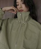 【ヘラム/hellam】の合繊ツイル スタンドカラージップブルゾン グレイッシュベージュ|ID: prp329100004856439 ipo3291000000036216599