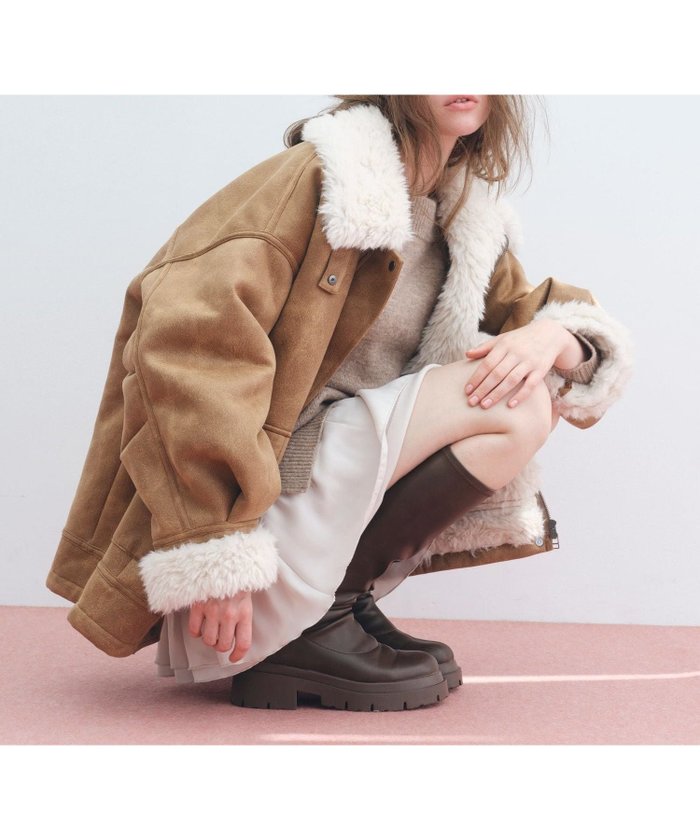 【ヘザー/Heather】の【今季No.1!大注目の愛されアウター】ファーカラーBIGムートンジャケット インテリア・キッズ・メンズ・レディースファッション・服の通販 founy(ファニー) https://founy.com/ ファッション Fashion レディースファッション Fashion for Women アウター Coat / Outerwear Collection レディースジャケット・軽アウター Jackets おすすめ Recommended / Our Picks スタンド Stand Collar, Upright Stand ボトム Bottoms, Lower Wear 今季 This Season, Current Season |ID: prp329100004856488 ipo3291000000036215283