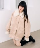 【ヘザー/Heather】の【今季No.1!大注目の愛されアウター】ファーカラーBIGムートンジャケット ベージュ|ID: prp329100004856488 ipo3291000000036215290