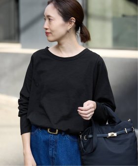 【スローブ イエナ/SLOBE IENA】のシアー天竺ニュアンスプルオーバー 人気、トレンドファッション・服の通販 founy(ファニー) ファッション Fashion レディースファッション Fashion for Women トップス・カットソー Cut & Sew Tops カジュアルプルオーバー・ニットトップス Pullovers & Knit Tops / Casual Pullovers 2026年 2026 シアー Sheer, See-Through デニム Denim, Jeans Material フェミニン Feminine, Girly マニッシュ Mannish, Boyish |ID:prp329100004856528