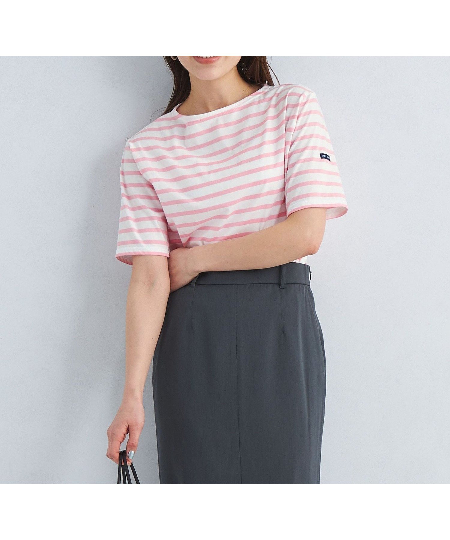 【ユナイテッドアローズ/UNITED ARROWS】のSAINT JAMES PIRIAC ピリアック ボーダー カットソー 24 人気、トレンドファッション・服の通販 founy(ファニー) 　ファッション　Fashion　レディースファッション　Fashion for Women　トップス・カットソー　Cut & Sew Tops　カットソー・ベーシックTシャツ　Cut-and-Sewn Tops / Stretch Tees & Basics　オレンジ　Orange　春　Spring　カットソー　Cut and Sewn Top　定番　Standard, Basic Item　フェミニン　Feminine, Girly　フランス　France, French　ベーシック　Basic, Essential　ボトム　Bottoms, Lower Wear　ボーダー　Border, Stripe　ワイド　Wide, Wide Fit　S/S・春夏　SS, Spring/Summer, Warm Season　アウトレット　Outlet / Clearance　おすすめ　Recommended / Our Picks　夏　Summer　 other-1|ID: prp329100004856539 ipo3291000000036284185