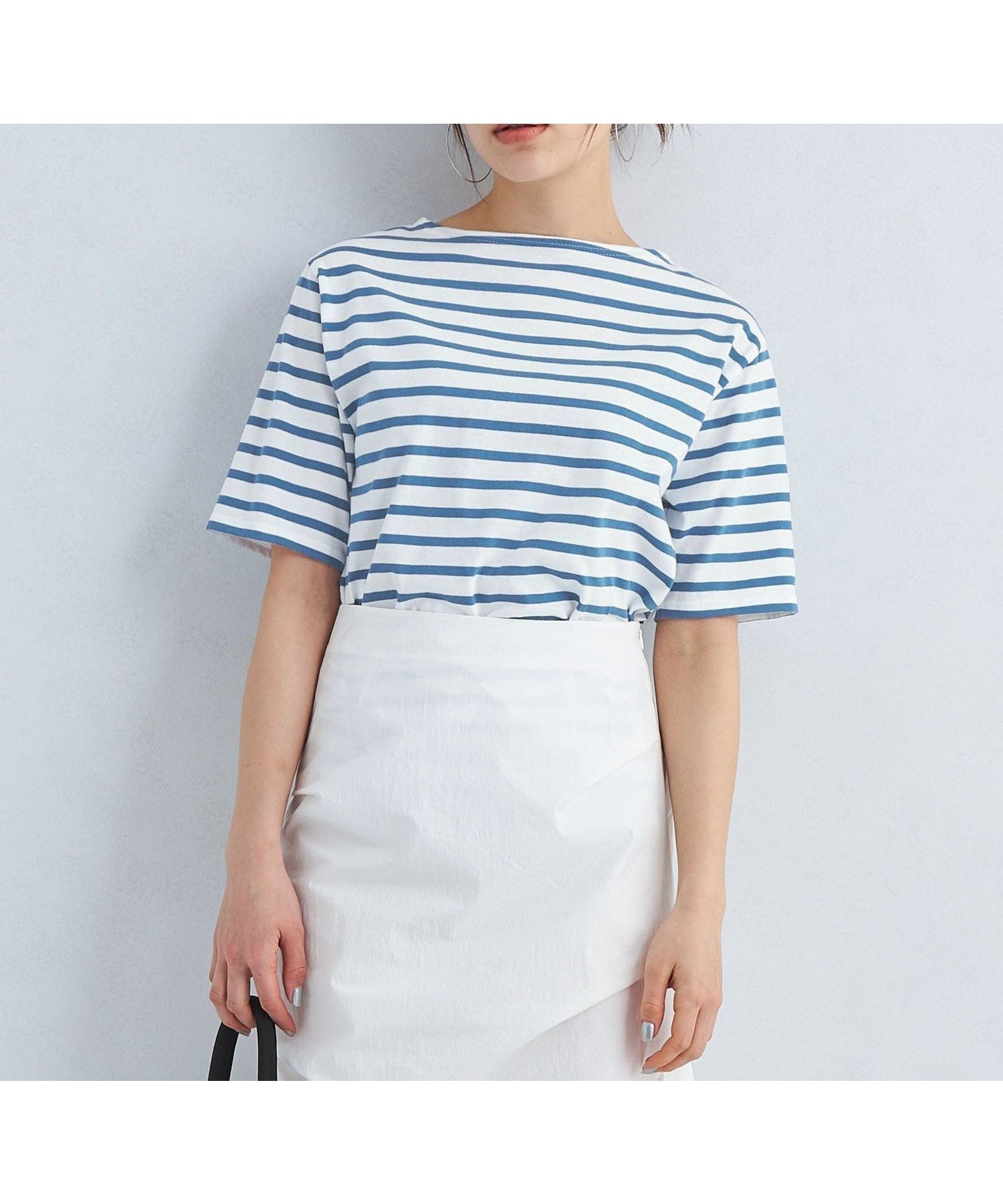 【ユナイテッドアローズ/UNITED ARROWS】のSAINT JAMES PIRIAC ピリアック ボーダー カットソー 24 インテリア・キッズ・メンズ・レディースファッション・服の通販 founy(ファニー) 　ファッション　Fashion　レディースファッション　Fashion for Women　トップス・カットソー　Cut & Sew Tops　カットソー・ベーシックTシャツ　Cut-and-Sewn Tops / Stretch Tees & Basics　オレンジ　Orange　春　Spring　カットソー　Cut and Sewn Top　定番　Standard, Basic Item　フェミニン　Feminine, Girly　フランス　France, French　ベーシック　Basic, Essential　ボトム　Bottoms, Lower Wear　ボーダー　Border, Stripe　ワイド　Wide, Wide Fit　S/S・春夏　SS, Spring/Summer, Warm Season　アウトレット　Outlet / Clearance　おすすめ　Recommended / Our Picks　夏　Summer　ROYAL|ID: prp329100004856539 ipo3291000000036284193