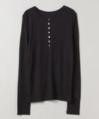 【ジーナシス/JEANASiS】のセミシアーリブヘンリー LS 人気、トレンドファッション・服の通販 founy(ファニー) ファッション Fashion レディースファッション Fashion for Women おすすめ Recommended / Our Picks カットソー Cut and Sewn Top サロペット Overalls, Salopette シンプル Simple, Minimal 春 Spring thumbnail ブラック|ID: prp329100004856683 ipo3291000000036214541