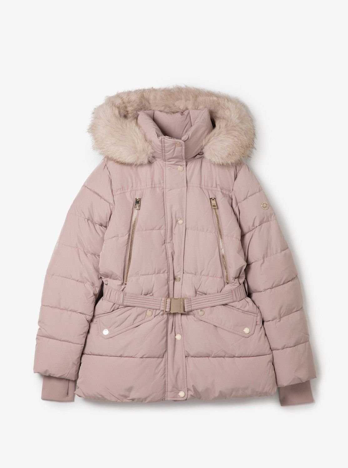 【マイケルコース/MICHAEL KORS】のベルテッド フォーファー キルティング パファージャケット マイケルコース インテリア・キッズ・メンズ・レディースファッション・服の通販 founy(ファニー) 　ファッション　Fashion　レディースファッション　Fashion for Women　アウター　Coat / Outerwear Collection　レディースジャケット・軽アウター　Jackets　キルティング　Quilted, Quilting　コレクション　Collection, Seasonal Line　ラグジュアリー　Luxury, Elegant　GOLD|ID: prp329100004856694 ipo3291000000036036555