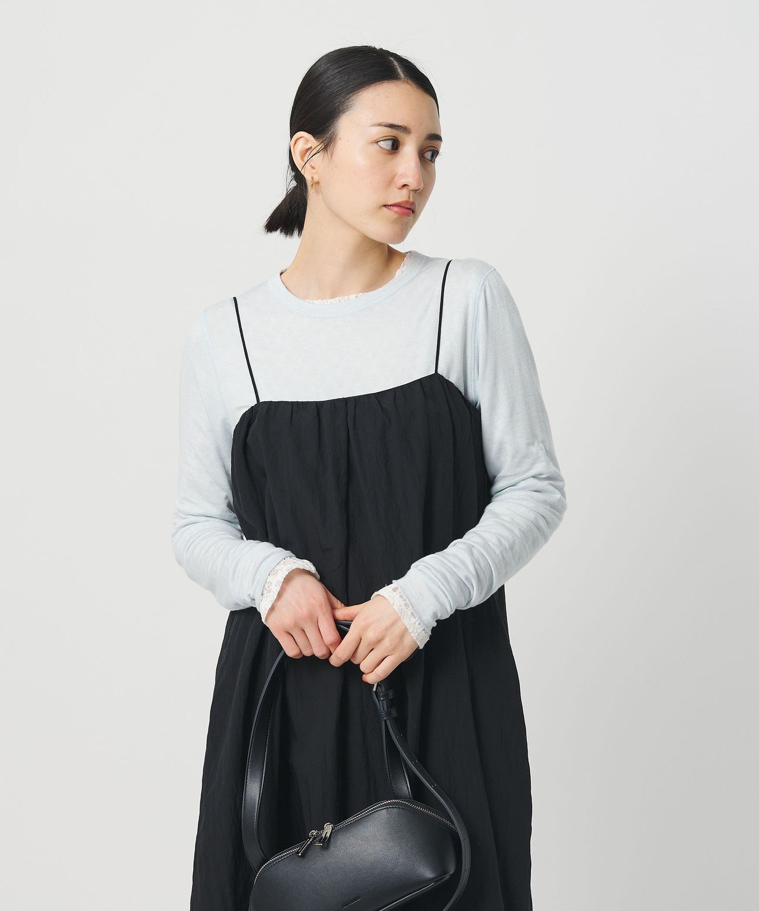 【ビューティ&ユース ユナイテッドアローズ/BEAUTY&YOUTH / UNITED ARROWS】のセルロースブレンド クルーネックカットソー インテリア・キッズ・メンズ・レディースファッション・服の通販 founy(ファニー) ファッション Fashion レディースファッション Fashion for Women トップス・カットソー Cut & Sew Tops カットソー・ベーシックTシャツ Cut-and-Sewn Tops / Stretch Tees & Basics インナー Innerwear カットソー Cut and Sewn Top シアー Sheer, See-Through シンプル Simple, Minimal スリーブ Sleeve, Long Sleeve / Short Sleeve ロング Long, Long-Length 羽織 Haori, Light Jacket LT.BLUE|ID: prp329100004856944 ipo3291000000035832360