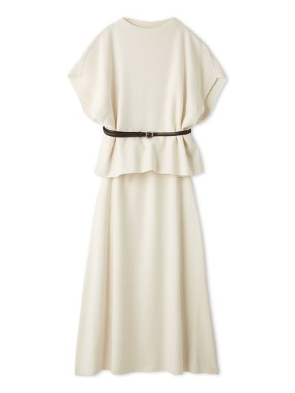 【スナイデル/SNIDEL】のベルト付きケープ風ニットアップ インテリア・キッズ・メンズ・レディースファッション・服の通販 founy(ファニー) 　ファッション　Fashion　レディースファッション　Fashion for Women　トップス・カットソー　Cut & Sew Tops　ニット　Knit Tops & Sweaters　ベルト&ウエストマーク　Belts & Waist Accessories　シェイプ　Shape, Slim Fit　シンプル　Simple, Minimal　スマート　Smart, Elegant　スリーブ　Sleeve, Long Sleeve / Short Sleeve　セットアップ　Set-Up, Coordinated Outfit　ドレープ　Drape, Draping Fabric　フロント　Front, Front Design　ペプラム　Peplum, Flared Hem　ループ　Loop, Loop Knit　OWHT[002]|ID: prp329100004857017 ipo3291000000035834204