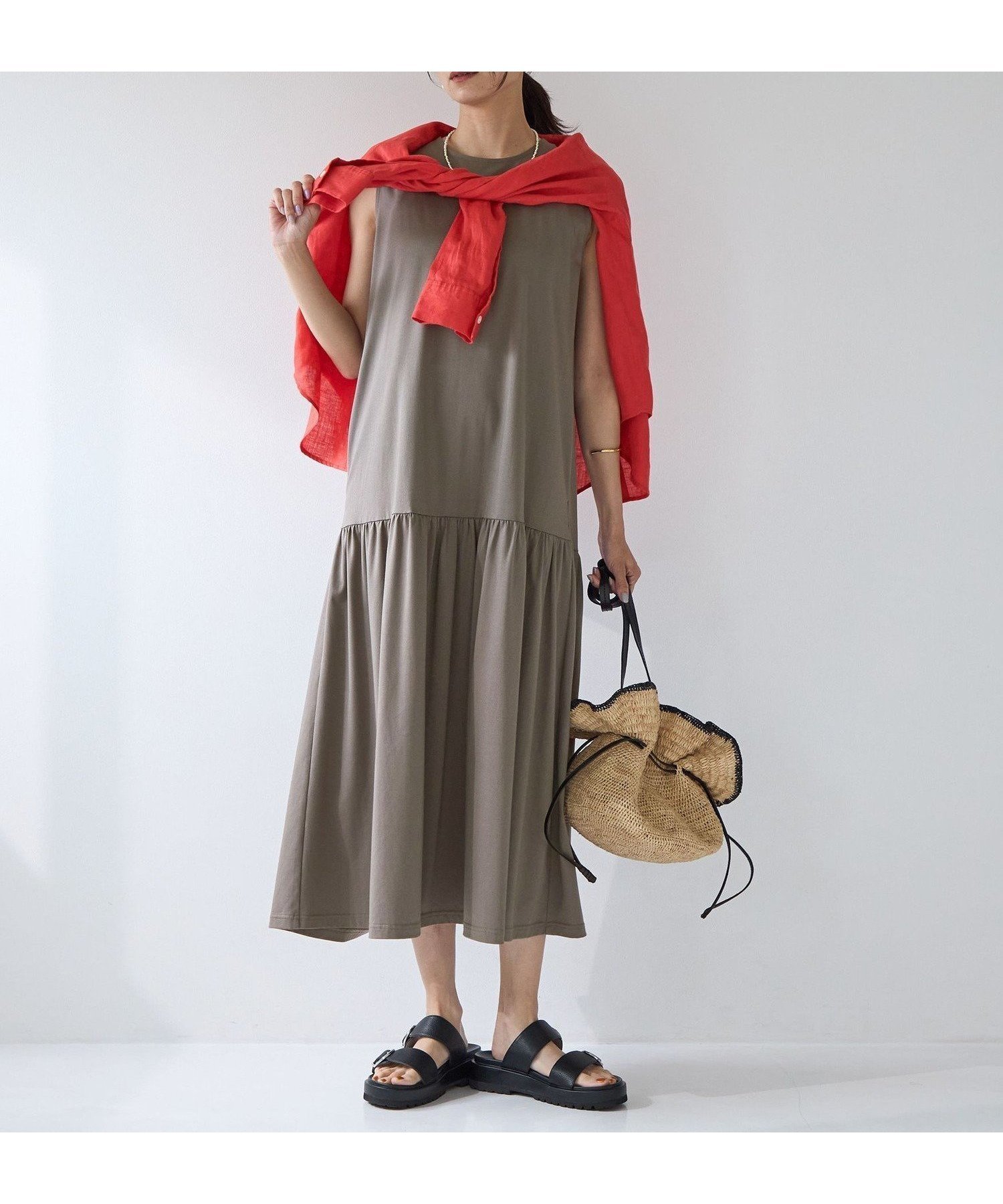 【ユナイテッドアローズ/UNITED ARROWS】のsize SHORT/TALLあり シンプルリフトワンピース -UVカット・抗菌- 人気、トレンドファッション・服の通販 founy(ファニー) 　ファッション　Fashion　レディースファッション　Fashion for Women　ワンピース　Dresses　ウェーブ　Wavy Pattern　春　Spring　カーディガン　Cardigan, Knitwear　ギャザー　Gathered, Ruffled　抗菌　Antibacterial, Bacteria-Resistant　ティアード　Tiered, Tiered Style　バランス　Balance, Style Balance　フェミニン　Feminine, Girly　アウトレット　Outlet / Clearance　夏　Summer　エレガント 上品　Elegant　 other-1|ID: prp329100004857065 ipo3291000000035836322