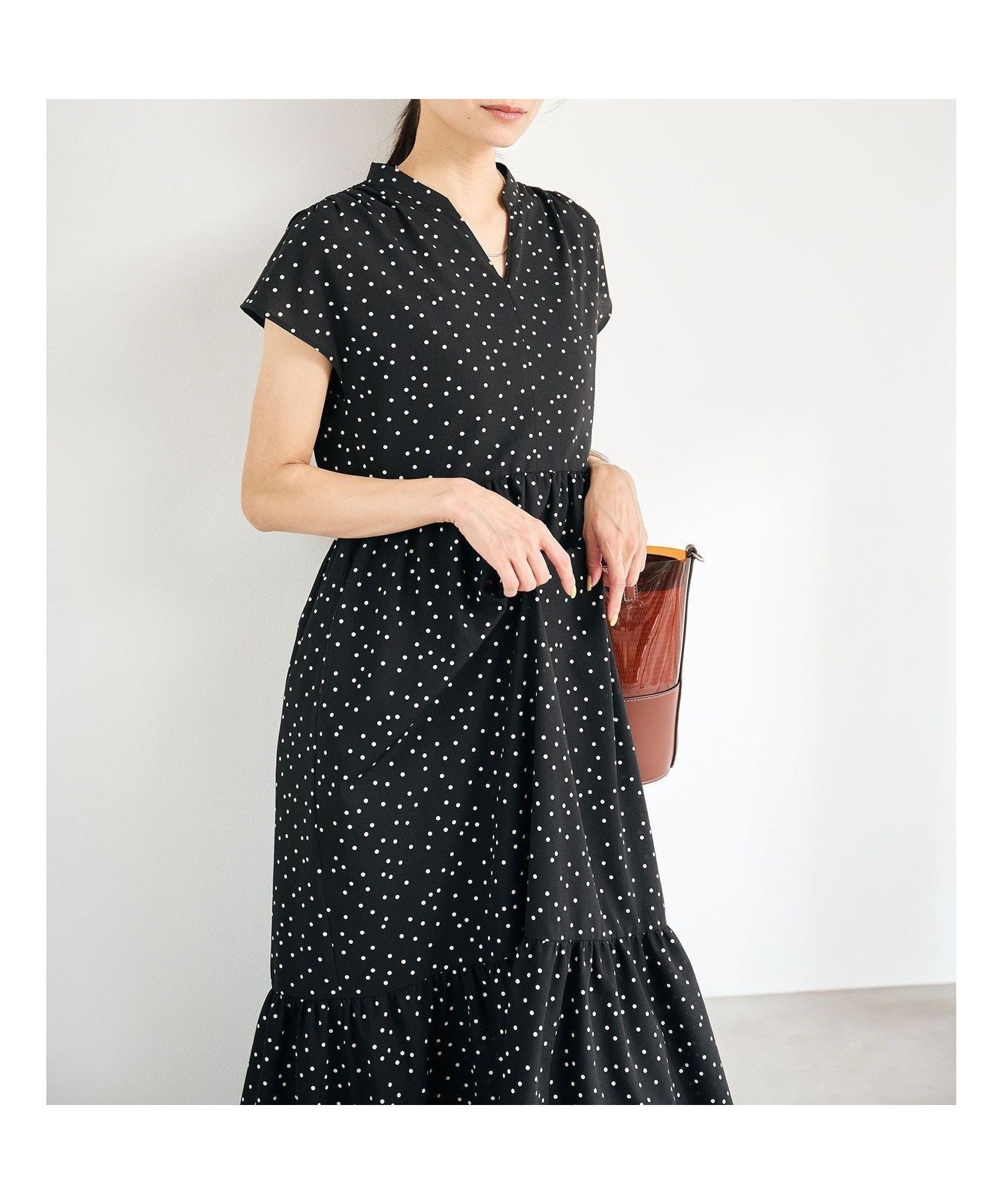 【ユナイテッドアローズ/UNITED ARROWS】のsize SHORTあり Breeze Cool ティアード ワンピース 人気、トレンドファッション・服の通販 founy(ファニー) 　ファッション　Fashion　レディースファッション　Fashion for Women　ワンピース　Dresses　アンダー　Underwear Essentials　エアリー　Airy Texture　春　Spring　今季　This Season, Current Season　切替　Switching, Contrast Panel　吸水　Absorbent, Quick-Dry　サンダル　Sandals, Summer Shoes　ティアード　Tiered, Tiered Style　ドット　Polka Dot, Dot Pattern　ドレス　Dress, One-Piece　フェミニン　Feminine, Girly　フラット　Flat, Flat Shoes　アウトレット　Outlet / Clearance　おすすめ　Recommended / Our Picks　夏　Summer　旅行　Travel　ビジネス 仕事 通勤　Business / Work / Commuting　 other-1|ID: prp329100004857081 ipo3291000000035837221