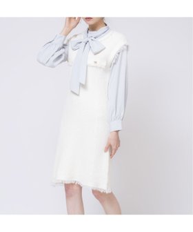 【ノエラ/Noela】のツイードニットミニワンピ 人気、トレンドファッション・服の通販 founy(ファニー) ファッション Fashion レディースファッション Fashion for Women ワンピース Dresses インナー Innerwear オレンジ Orange スリーブ Sleeve, Long Sleeve / Short Sleeve ツイード Twill, Twill Weave フレンチ French, French Style ポケット Pocket, Pocket Detail 今季 This Season, Current Season |ID:prp329100004857089