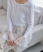 【カプリシューレマージュ/CAPRICIEUX LEMAGE】の【トレンド感あるレイヤードスタイルに!】レースロンT 人気、トレンドファッション・服の通販 founy(ファニー) ファッション Fashion レディースファッション Fashion for Women トップス・カットソー Cut & Sew Tops ロングTシャツ・Tシャツ Longline T-Shirts & Tees おすすめ Recommended / Our Picks インナー Innerwear キャミ Camisole, Cami Top シンプル Simple, Minimal ジャケット Jacket, Outerwear スウェット / スエット Sweatshirt, Sweatwear デニム Denim, Jeans Material トレンド Trend, Trending Now ドッキング Docking, Mixed Material フレア Flare, Flared レース Lace, Lace Fabric thumbnail ホワイト|ID: prp329100004857129 ipo3291000000036206280