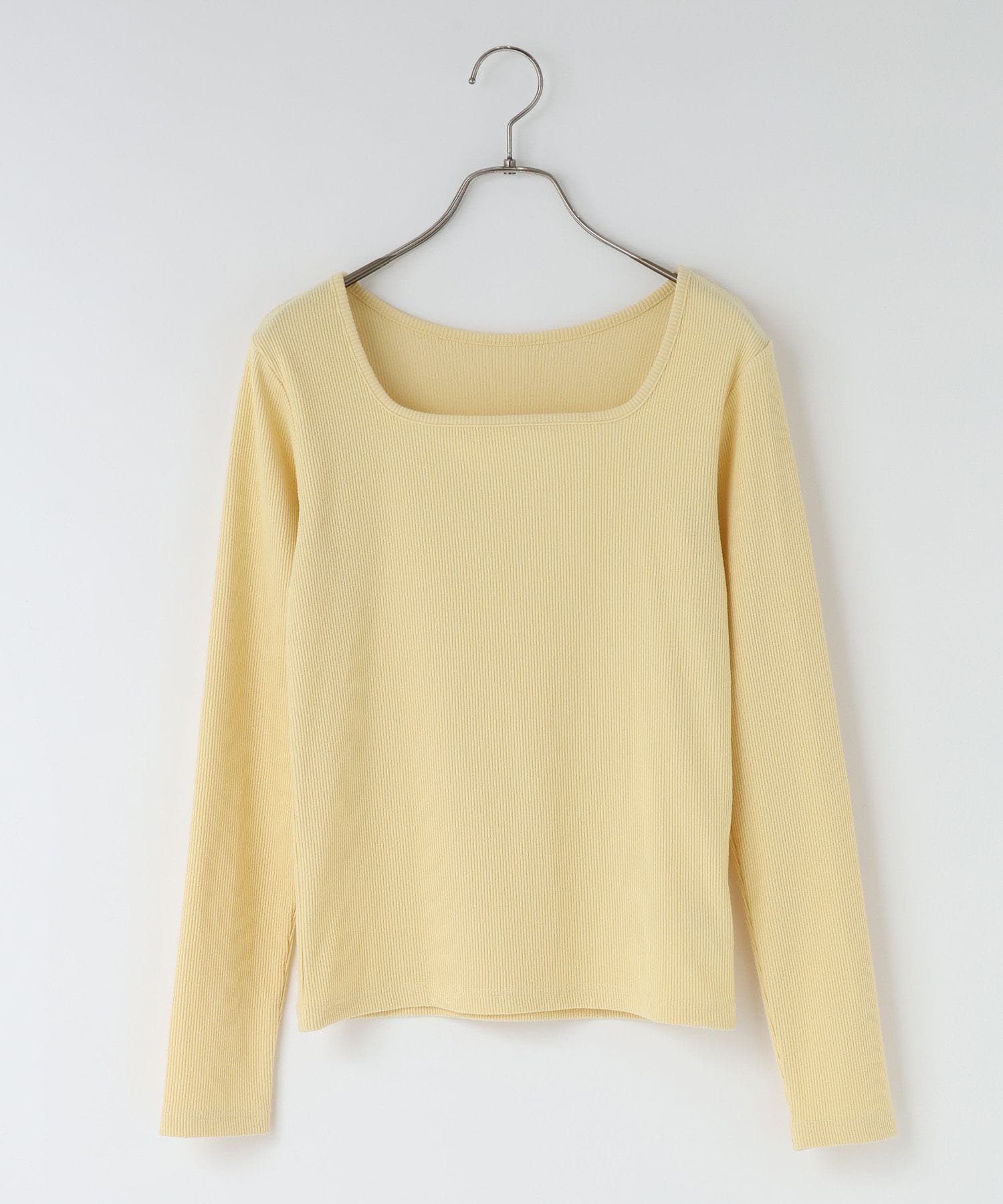 【ローリーズファーム/LOWRYS FARM】のリブタイトLS インテリア・キッズ・メンズ・レディースファッション・服の通販 founy(ファニー) 　ファッション　Fashion　レディースファッション　Fashion for Women　インナー　Innerwear　サロペ　Salopette, Salopette Dress　ジャケット　Jacket, Outerwear　ストレッチ　Stretch, Stretchy Fabric　テレコ　Ribbed, Rib Stitch　ベーシック　Basic, Essential　エレガント 上品　Elegant　イエロー62|ID: prp329100004857822 ipo3291000000036339764