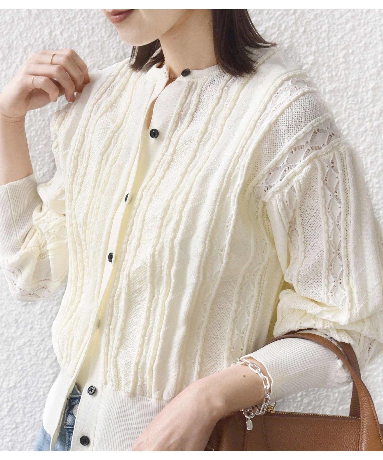 【シップス フォー ウィメン/SHIPS】の【WEB限定】 手洗い可能 レース 編み 2WAY カーディガン 人気、トレンドファッション・服の通販 founy(ファニー) 　ファッション　Fashion　レディースファッション　Fashion for Women　トップス・カットソー　Cut & Sew Tops　カーディガン・羽織り　Layered Style Cardigans　アクセサリー　Fashion Accessories　カーディガン　Cardigan, Knitwear　ポケット　Pocket, Pocket Detail　羽織　Haori, Light Jacket　レース　Lace, Lace Fabric　2026年　2026　 other-1|ID: prp329100004857834 ipo3291000000036274601