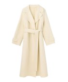 【アナイ/ANAYI】のシャルムリバーテーラードコート 人気、トレンドファッション・服の通販 founy(ファニー) ファッション Fashion レディースファッション Fashion for Women アウター Coat / Outerwear Collection コート・ロングコート・ピーコート Long Coats, Peacoats & More キュプラ Cupro, Eco Fabric スマート Smart, Elegant リボン Ribbon, Bow A/W・秋冬 Autumn/Winter 再入荷 Restock / Back in Stock thumbnail white|ID: prp329100004858274 ipo3291000000036294039