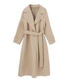 【アナイ/ANAYI】のシャルムリバーテーラードコート 人気、トレンドファッション・服の通販 founy(ファニー) ファッション Fashion レディースファッション Fashion for Women アウター Coat / Outerwear Collection コート・ロングコート・ピーコート Long Coats, Peacoats & More キュプラ Cupro, Eco Fabric スマート Smart, Elegant リボン Ribbon, Bow A/W・秋冬 Autumn/Winter 再入荷 Restock / Back in Stock thumbnail beige|ID: prp329100004858274 ipo3291000000036294040