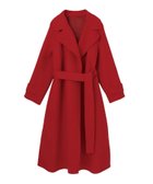 【アナイ/ANAYI】のシャルムリバーテーラードコート 人気、トレンドファッション・服の通販 founy(ファニー) ファッション Fashion レディースファッション Fashion for Women アウター Coat / Outerwear Collection コート・ロングコート・ピーコート Long Coats, Peacoats & More キュプラ Cupro, Eco Fabric スマート Smart, Elegant リボン Ribbon, Bow A/W・秋冬 Autumn/Winter 再入荷 Restock / Back in Stock thumbnail red|ID: prp329100004858274 ipo3291000000036294042