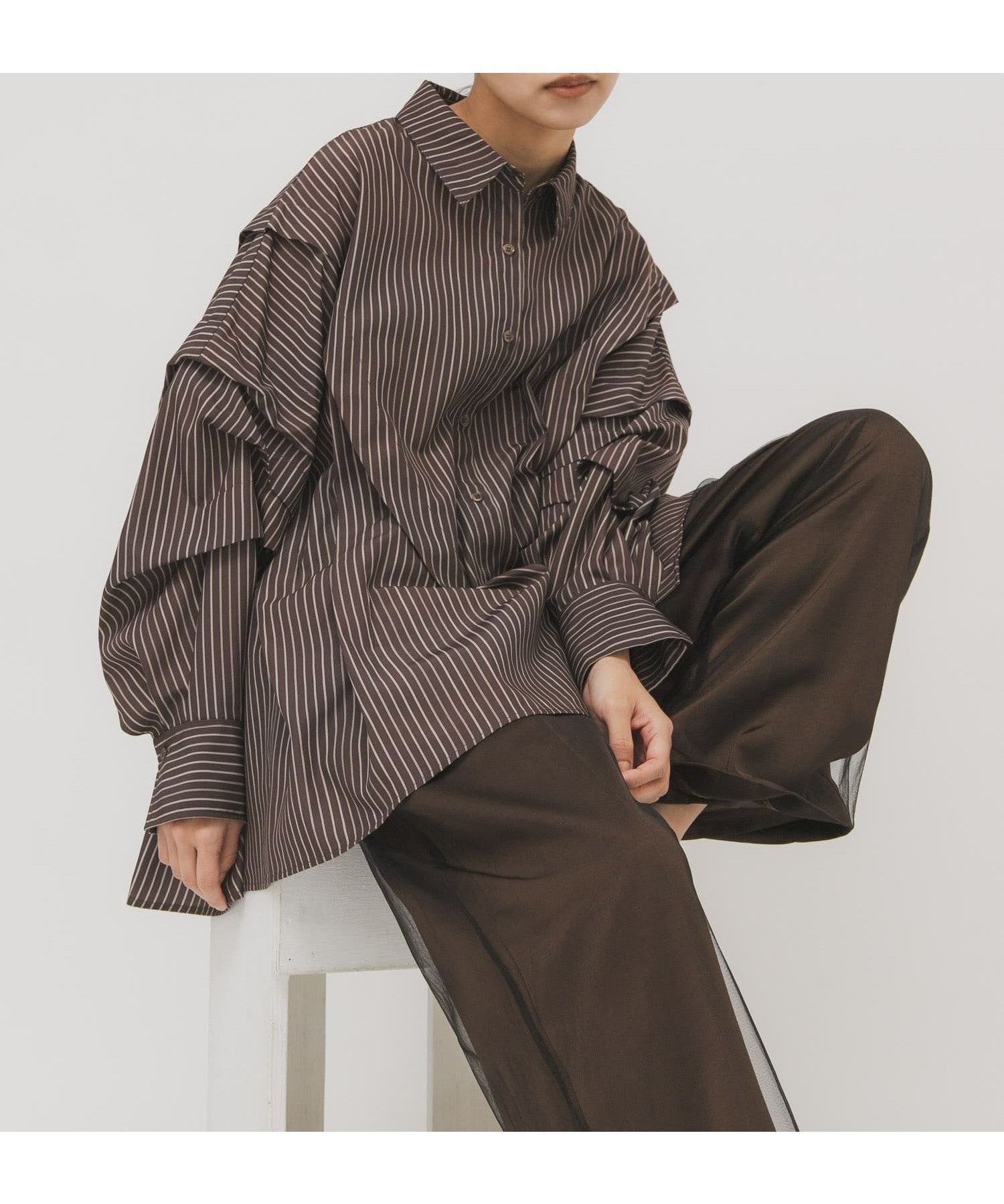 【ケービーエフ/KBF / URBAN RESEARCH】のランダムタックデザインストライプシャツ 人気、トレンドファッション・服の通販 founy(ファニー) ファッション Fashion レディースファッション Fashion for Women トップス・カットソー Cut & Sew Tops シャツ・ブラウス・オフィスカジュアル Elegant Blouses & Button-Ups 2026年 2026 アシンメトリー Asymmetrical Style シェイプ Shape, Slim Fit ストライプ Stripe, Striped Pattern デニム Denim, Jeans Material フレア Flare, Flared 夏 Summer S/S・春夏 SS, Spring/Summer, Warm Season other-1|ID: prp329100004858324 ipo3291000000036229172