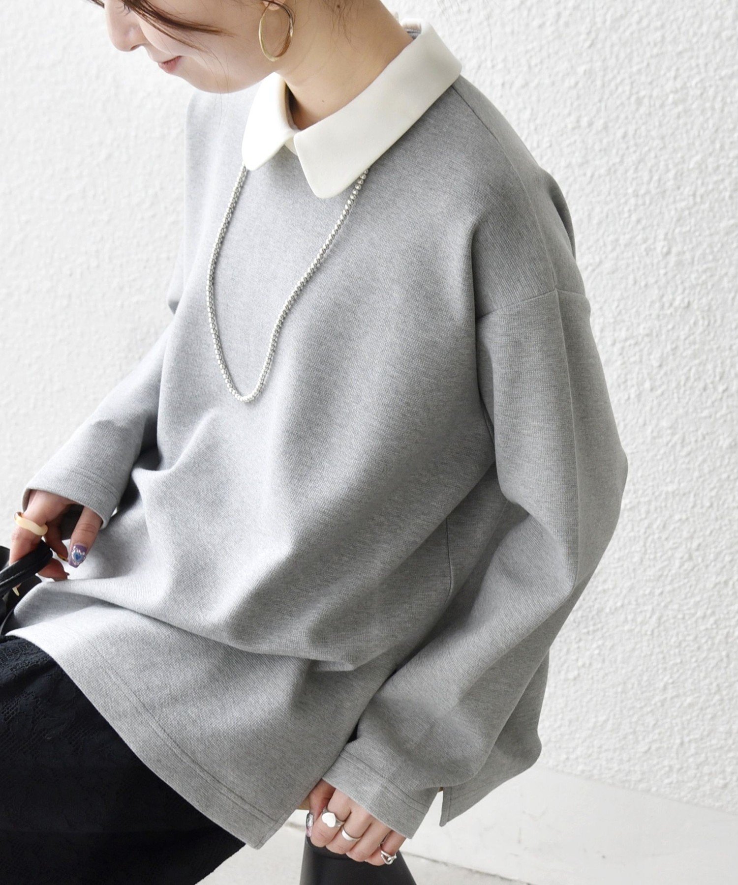 【シップス フォー ウィメン/SHIPS】のSHIPS any 洗濯機可能 ダンボール バイカラー プルオーバー 人気、トレンドファッション・服の通販 founy(ファニー) 　ファッション　Fashion　レディースファッション　Fashion for Women　トップス・カットソー　Cut & Sew Tops　カジュアルプルオーバー・ニットトップス　Pullovers & Knit Tops / Casual Pullovers　洗える　Machine Washable　ストレッチ　Stretch, Stretchy Fabric　スリット　Slit, Slit Detail　ラウンド　Round, Round Neck　ロング　Long, Long-Length　ビジネス 仕事 通勤　Business / Work / Commuting　2026年　2026　 other-1|ID: prp329100004858615 ipo3291000000036283585