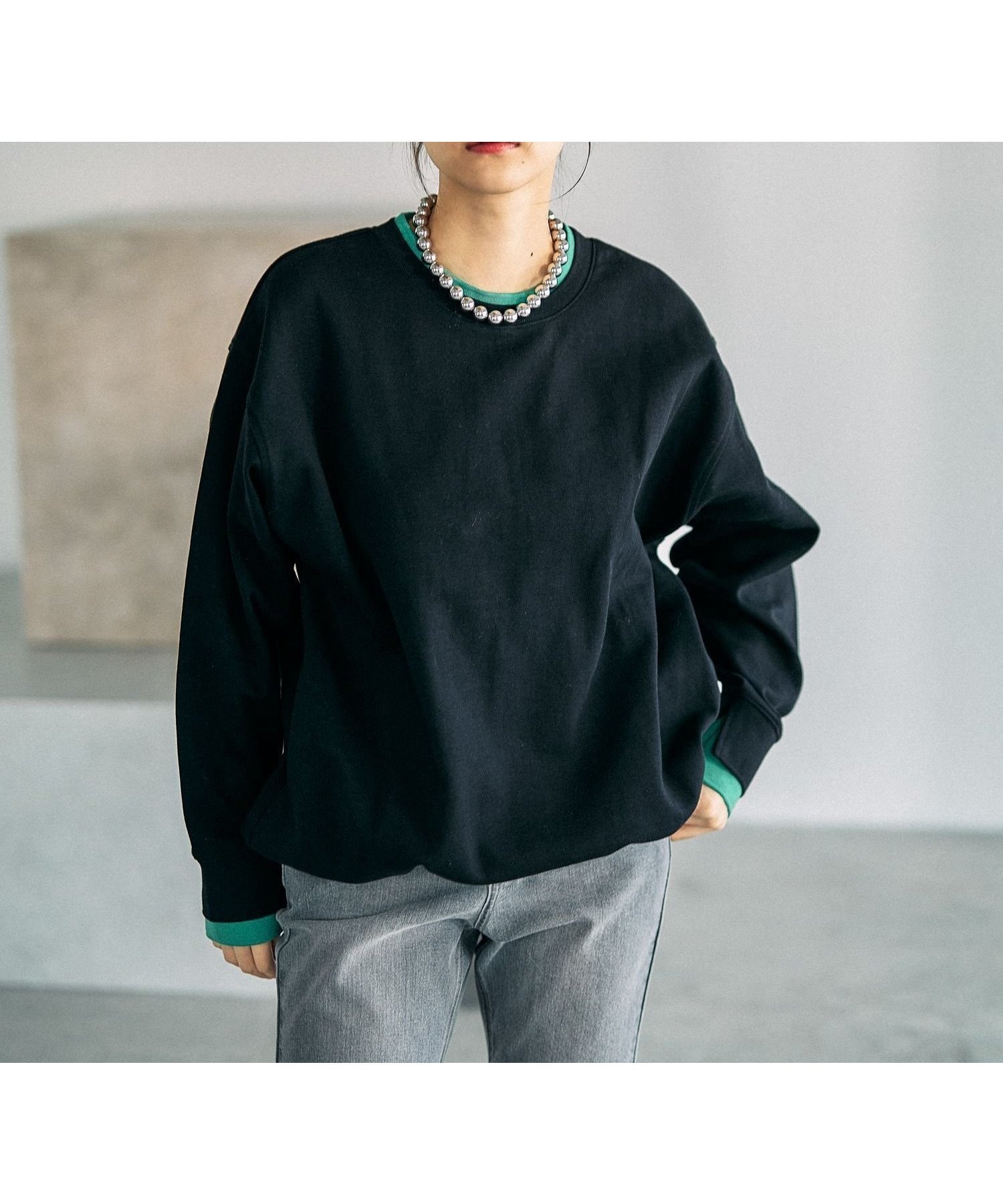 【レプシィム ローリーズファーム/LEPSIM LOWRYS FARM】の配色リブプルオーバー 人気、トレンドファッション・服の通販 founy(ファニー) ファッション Fashion レディースファッション Fashion for Women トップス・カットソー Cut & Sew Tops カジュアルプルオーバー・ニットトップス Pullovers & Knit Tops / Casual Pullovers おすすめ Recommended / Our Picks シンプル Simple, Minimal デニム Denim, Jeans Material ドローコード Drawcord, Drawstring Cord 春 Spring other-1|ID: prp329100004858617 ipo3291000000036324306