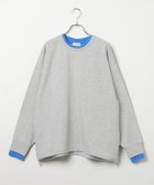 【レプシィム ローリーズファーム/LEPSIM LOWRYS FARM】の配色リブプルオーバー 人気、トレンドファッション・服の通販 founy(ファニー) ファッション Fashion レディースファッション Fashion for Women トップス・カットソー Cut & Sew Tops カジュアルプルオーバー・ニットトップス Pullovers & Knit Tops / Casual Pullovers おすすめ Recommended / Our Picks シンプル Simple, Minimal デニム Denim, Jeans Material ドローコード Drawcord, Drawstring Cord 春 Spring thumbnail グレー×ブルー15|ID: prp329100004858617 ipo3291000000036324312