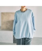 【レプシィム ローリーズファーム/LEPSIM LOWRYS FARM】の配色リブプルオーバー 人気、トレンドファッション・服の通販 founy(ファニー) ファッション Fashion レディースファッション Fashion for Women トップス・カットソー Cut & Sew Tops カジュアルプルオーバー・ニットトップス Pullovers & Knit Tops / Casual Pullovers おすすめ Recommended / Our Picks シンプル Simple, Minimal デニム Denim, Jeans Material ドローコード Drawcord, Drawstring Cord 春 Spring thumbnail ライトブルー×ブラウン82|ID: prp329100004858617 ipo3291000000036324317