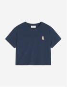 【メゾン キツネ/MAISON KITSUNE】のMaison Kitsune/LADY FOX BABY TEE-SHIRT 人気、トレンドファッション・服の通販 founy(ファニー) ファッション Fashion レディースファッション Fashion for Women トップス・カットソー Cut & Sew Tops シャツ・ブラウス・オフィスカジュアル Elegant Blouses & Button-Ups 冬 Winter / This Winter パッチ Patch, Appliqué フレンチ French, French Style エレガント 上品 Elegant 半袖 Short Sleeve, Half Sleeve A/W・秋冬 Autumn/Winter thumbnail CLASSIC NAVY|ID: prp329100004858636 ipo3291000000036293981