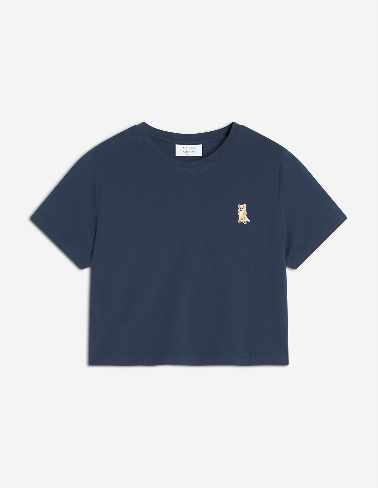 【メゾン キツネ/MAISON KITSUNE】のMaison Kitsune/LADY FOX BABY TEE-SHIRT インテリア・キッズ・メンズ・レディースファッション・服の通販 founy(ファニー) ファッション Fashion レディースファッション Fashion for Women トップス・カットソー Cut & Sew Tops シャツ・ブラウス・オフィスカジュアル Elegant Blouses & Button-Ups 冬 Winter / This Winter パッチ Patch, Appliqué フレンチ French, French Style エレガント 上品 Elegant 半袖 Short Sleeve, Half Sleeve A/W・秋冬 Autumn/Winter CLASSIC NAVY|ID: prp329100004858636 ipo3291000000036293981