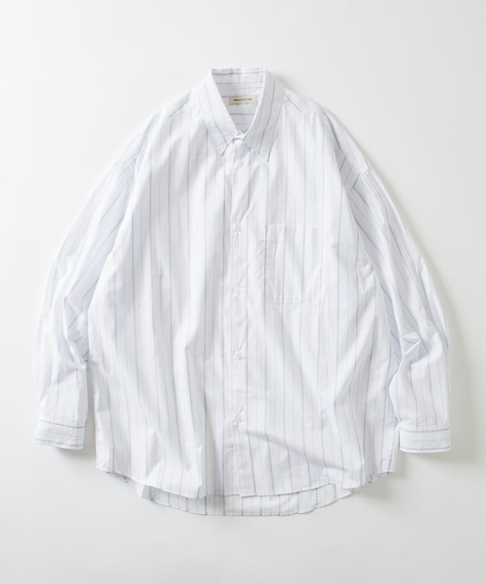 【フリークスストア/FREAK'S STORE】のRelax Fit リラックスフィット レギュラーカラー シャツ 【限定展開】 25AW インテリア・キッズ・メンズ・レディースファッション・服の通販 founy(ファニー) 　ファッション　Fashion　メンズファッション　Fashion for Men　インナー　Innerwear　ヴィンテージ　Vintage Style　ストライプ　Stripe, Striped Pattern　スラックス　Slacks, Dress Pants　デニム　Denim, Jeans Material　トレンド　Trend, Trending Now　定番　Standard, Basic Item　人気　Popular, Best Seller　ビッグ　Big, Oversized　フィット　Fit, Slim Fit　ベーシック　Basic, Essential　ボトム　Bottoms, Lower Wear　羽織　Haori, Light Jacket　無地　Plain, Solid Color　リラックス　Relax, Relaxed Fit　レギュラー　Regular, Standard Fit　ワイド　Wide, Wide Fit　A/W・秋冬　Autumn/Winter　冬　Winter / This Winter　おすすめ　Recommended / Our Picks　エレガント 上品　Elegant　2025年　2025　2025-2026秋冬・A/W　Autumn/Winter 2025–26 AW25–26　ホワイトストライプ|ID: prp329100004858734 ipo3291000000035916107