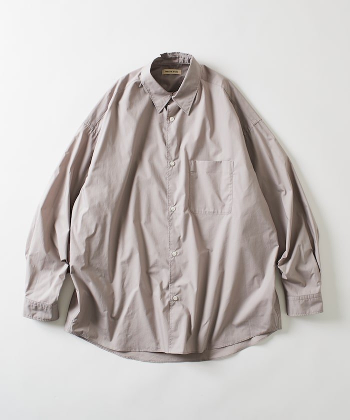 【フリークスストア/FREAK'S STORE】のRelax Fit リラックスフィット レギュラーカラー シャツ 【限定展開】 25AW インテリア・キッズ・メンズ・レディースファッション・服の通販 founy(ファニー) 　ファッション　Fashion　メンズファッション　Fashion for Men　インナー　Innerwear　ヴィンテージ　Vintage Style　ストライプ　Stripe, Striped Pattern　スラックス　Slacks, Dress Pants　デニム　Denim, Jeans Material　トレンド　Trend, Trending Now　定番　Standard, Basic Item　人気　Popular, Best Seller　ビッグ　Big, Oversized　フィット　Fit, Slim Fit　ベーシック　Basic, Essential　ボトム　Bottoms, Lower Wear　羽織　Haori, Light Jacket　無地　Plain, Solid Color　リラックス　Relax, Relaxed Fit　レギュラー　Regular, Standard Fit　ワイド　Wide, Wide Fit　A/W・秋冬　Autumn/Winter　冬　Winter / This Winter　おすすめ　Recommended / Our Picks　エレガント 上品　Elegant　2025年　2025　2025-2026秋冬・A/W　Autumn/Winter 2025–26 AW25–26　ライトグレー|ID: prp329100004858734 ipo3291000000035916108
