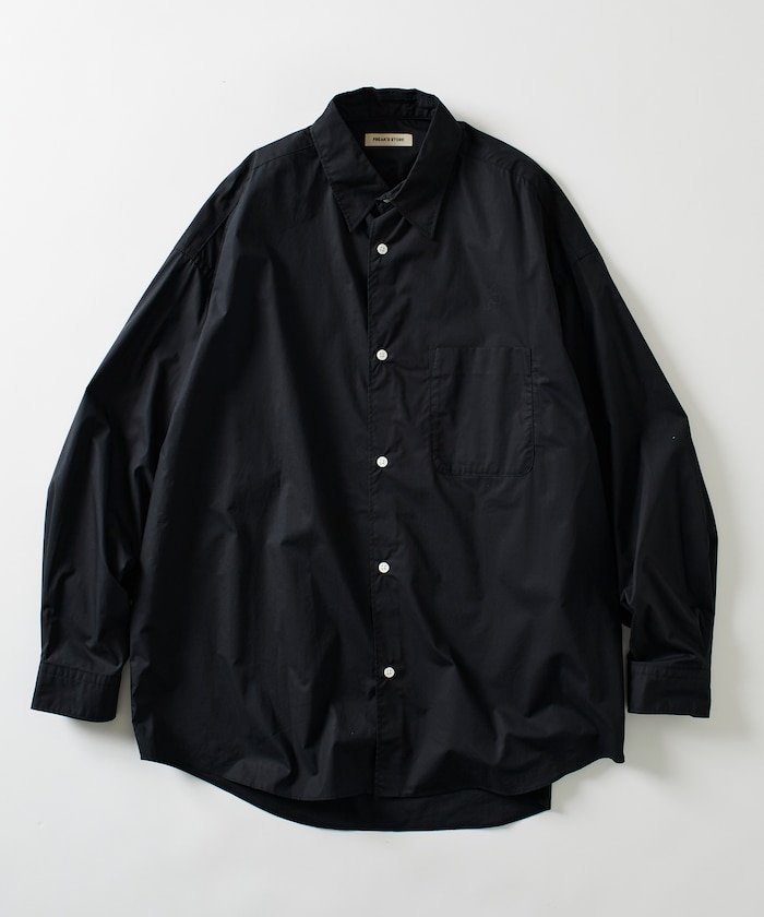 【フリークスストア/FREAK'S STORE】のRelax Fit リラックスフィット レギュラーカラー シャツ 【限定展開】 25AW インテリア・キッズ・メンズ・レディースファッション・服の通販 founy(ファニー) 　ファッション　Fashion　メンズファッション　Fashion for Men　インナー　Innerwear　ヴィンテージ　Vintage Style　ストライプ　Stripe, Striped Pattern　スラックス　Slacks, Dress Pants　デニム　Denim, Jeans Material　トレンド　Trend, Trending Now　定番　Standard, Basic Item　人気　Popular, Best Seller　ビッグ　Big, Oversized　フィット　Fit, Slim Fit　ベーシック　Basic, Essential　ボトム　Bottoms, Lower Wear　羽織　Haori, Light Jacket　無地　Plain, Solid Color　リラックス　Relax, Relaxed Fit　レギュラー　Regular, Standard Fit　ワイド　Wide, Wide Fit　A/W・秋冬　Autumn/Winter　冬　Winter / This Winter　おすすめ　Recommended / Our Picks　エレガント 上品　Elegant　2025年　2025　2025-2026秋冬・A/W　Autumn/Winter 2025–26 AW25–26　ブラック|ID: prp329100004858734 ipo3291000000035916113