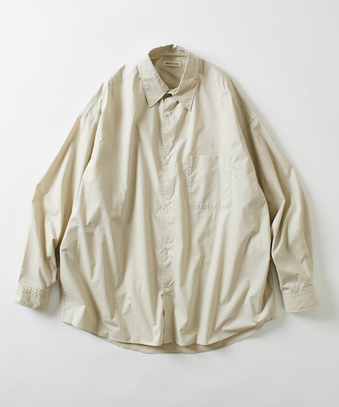 【フリークスストア/FREAK'S STORE】のRelax Fit リラックスフィット レギュラーカラー シャツ 【限定展開】 25AW インテリア・キッズ・メンズ・レディースファッション・服の通販 founy(ファニー) 　ファッション　Fashion　メンズファッション　Fashion for Men　インナー　Innerwear　ヴィンテージ　Vintage Style　ストライプ　Stripe, Striped Pattern　スラックス　Slacks, Dress Pants　デニム　Denim, Jeans Material　トレンド　Trend, Trending Now　定番　Standard, Basic Item　人気　Popular, Best Seller　ビッグ　Big, Oversized　フィット　Fit, Slim Fit　ベーシック　Basic, Essential　ボトム　Bottoms, Lower Wear　羽織　Haori, Light Jacket　無地　Plain, Solid Color　リラックス　Relax, Relaxed Fit　レギュラー　Regular, Standard Fit　ワイド　Wide, Wide Fit　A/W・秋冬　Autumn/Winter　冬　Winter / This Winter　おすすめ　Recommended / Our Picks　エレガント 上品　Elegant　2025年　2025　2025-2026秋冬・A/W　Autumn/Winter 2025–26 AW25–26　ベージュ|ID: prp329100004858734 ipo3291000000035916115