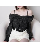 【リップサービス/LIP SERVICE】のLIP SERVICE/リボンオフショルロングスリーブトップス 人気、トレンドファッション・服の通販 founy(ファニー) ファッション Fashion レディースファッション Fashion for Women トップス・カットソー Cut & Sew Tops ガーリー Girly, Feminine Style シャーリング Shirring, Ruched ダウン Down, Puffer チェック Check, Plaid, Tartan ツイード Twill, Twill Weave デニム Denim, Jeans Material トレンド Trend, Trending Now バルーン Balloon, Balloon Silhouette フェミニン Feminine, Girly フォルム Silhouette, Form ボトム Bottoms, Lower Wear リボン Ribbon, Bow ワイド Wide, Wide Fit 冬 Winter / This Winter おすすめ Recommended / Our Picks thumbnail ブラック|ID: prp329100004858848 ipo3291000000036268609